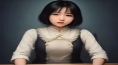 内容创作者在家庭工作室使用豆包AI生成短视频脚本，屏幕显示对话界面与脚本草稿